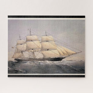 Stad van Adelaide Clipper schip 1800s Legpuzzel