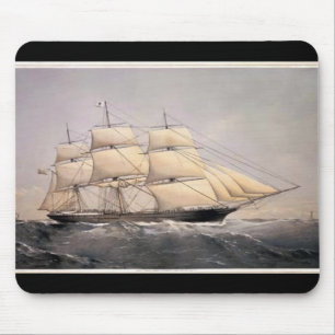 Stad van Adelaide Clipper schip 1800s Muismat