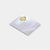 STAD VAN ASCLEPIUS DENTIST SYMBOOL Blue Post-it® Notes (Schuin)