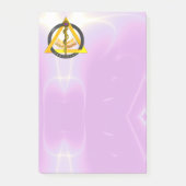 STAD VAN ASCLEPIUS DENTIST-SYMBOOL, lila Post-it® Notes (Voorkant)