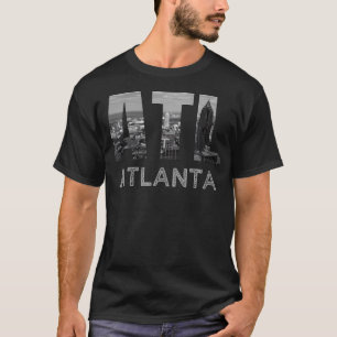 Stad van Atlanta Georgia Skyline Cityscape Downtow T-shirt