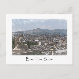Stad van Barcelona Spanje Cityscape Briefkaart