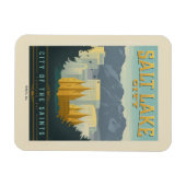 Stad van de heiligen | Salt Lake City, Utah Magneet (Horizontaal)