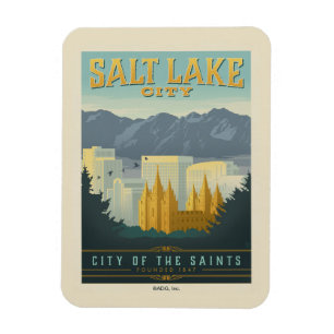 Stad van de heiligen Salt Lake City, Utah Magneet