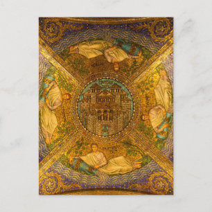 Stad van God Neo Byzantine mozaïekkathedraal plafo Briefkaart