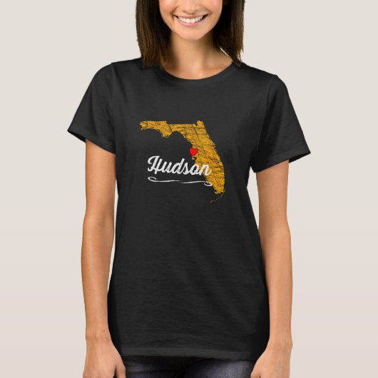Stad van HUDSON FLORIDA - FL Merch Souvenir - Grap T-shirt (Voorkant)
