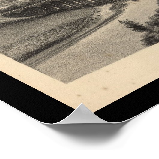 Stad van Lezing PA Pennsylvania Bridge Poster (Hoek)