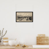 Stad van Lezing PA Pennsylvania Bridge Poster (Keuken)