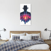 Stad van Lichten Canvas Afdruk (Insitu (Slaapkamer))