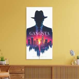Stad van Lichten Canvas Afdruk