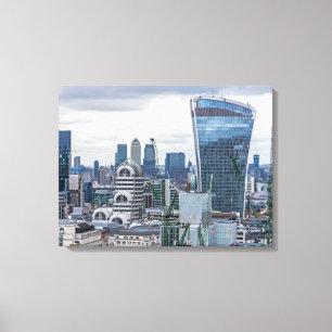 Stad van Londen gebouwen uitzicht canvas print