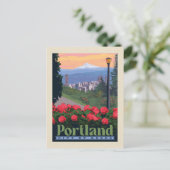Stad van Roos | Portland, Oregon Briefkaart (Staand voorkant)
