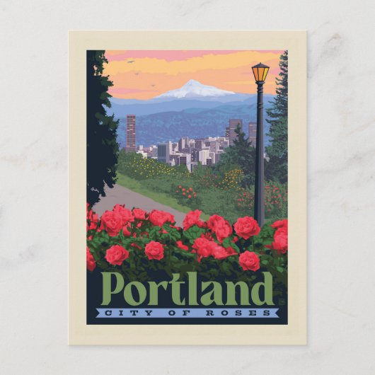 Stad van Roos | Portland, Oregon Briefkaart (Voorkant)