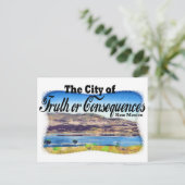 Stad van waarheid of gevolgen briefkaart (Staand voorkant)