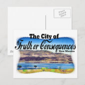 Stad van waarheid of gevolgen briefkaart (Voorkant / Achterkant)