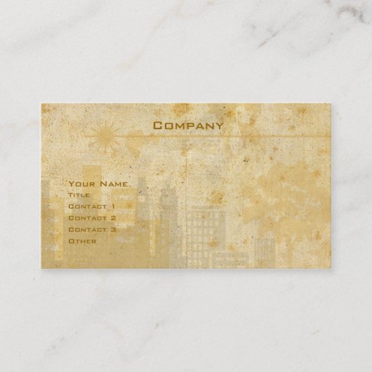 stad visitekaartje (Voorkant)