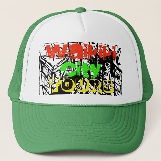 STAD WAIKIKIKI TRUCKER PET (Voorkant)