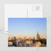 Stad Warschau in Polen Briefkaart (Voorkant / Achterkant)