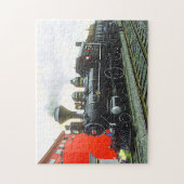 Stad Winnipeg Steam Train Engine Legpuzzel (Verticaal)