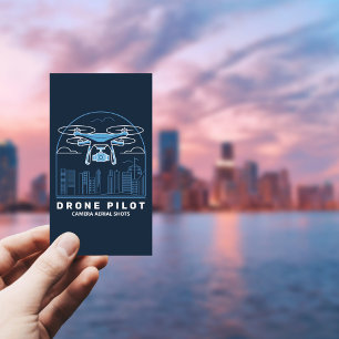 Stad & wolkenkrabbers - Drone Pilot Vertical Visitekaartje