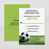 Stade de football à Night Bar Mitzvah RSVP (SMALL) (Devant / Derrière)