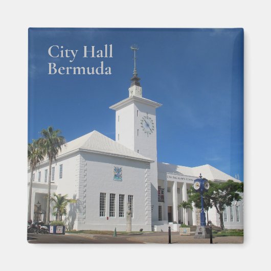 Stadhuis Bermuda Magneet (Voorkant)