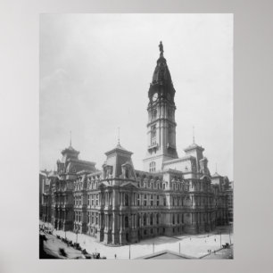 Stadhuis in Philadelphia Poster
