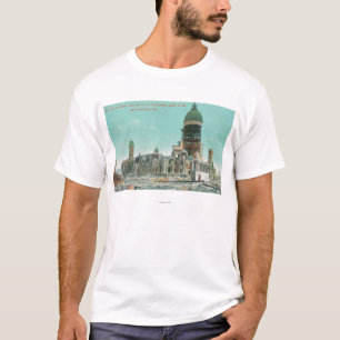 Stadhuis in ruïnes na brand in 1906 t-shirt