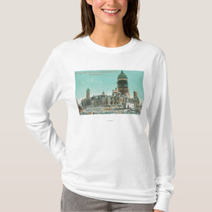 Stadhuis in ruïnes na brand in 1906 t-shirt