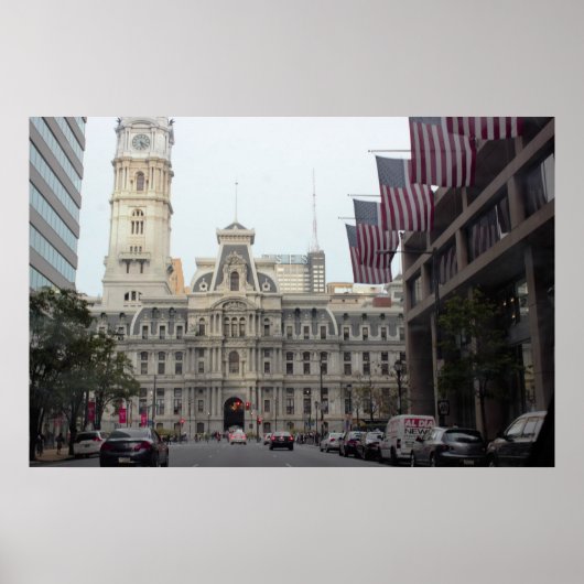 Stadhuis Philadelphia Foto Poster (Voorkant)