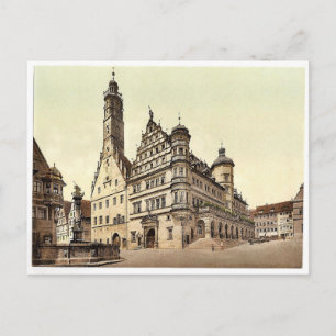 Stadhuis, Rothenburg (d.w.z. ob der Tauber), Bavar Briefkaart