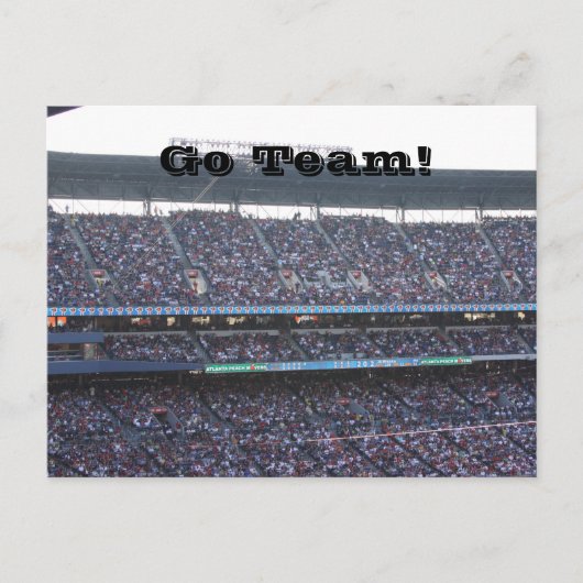 Stadium Crowd Briefkaart (Voorkant)