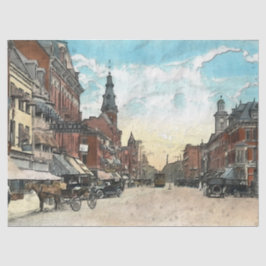 stadje in het centrum van Ohio - deportpapier Tissuepapier