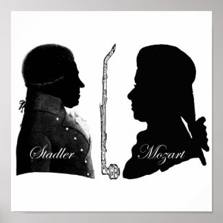 Stadler en Mozart Clarinet Poster
