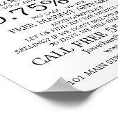 Stadsappartementen, makelaar, makelaar Adverteren Poster (Hoek)