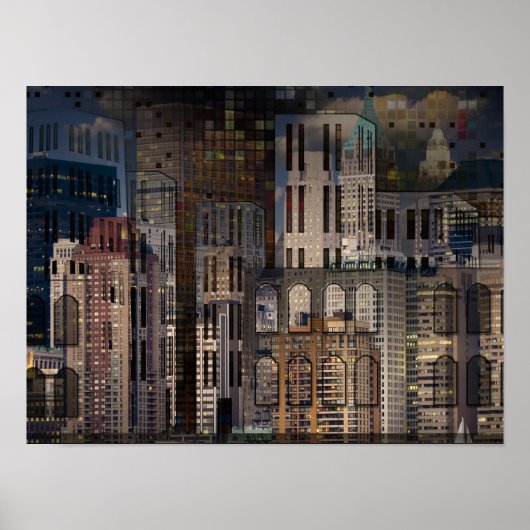 Stadsarchitectuur 3 ontkoppeling poster (Voorkant)