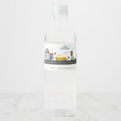 Stadsauto's Alle leeftijden Waterfles Etiket (Voorkant)