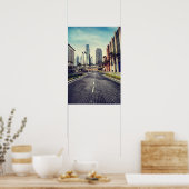 Stadsbeeld van Dubai. Poster (Keuken)