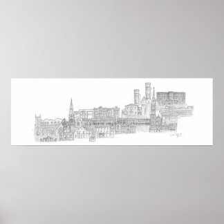 Stadsbeeld van Dungannon Poster