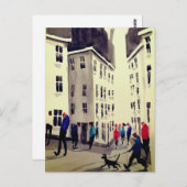 Stadsbewoners Art Briefkaart (Voorkant / Achterkant)