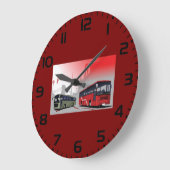 Stadsbussen Red Green Coaches op Urban Street Grote Klok (Hoek)