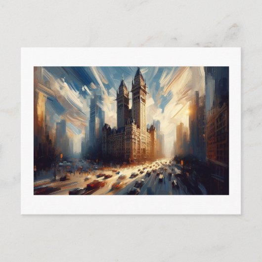 Stadscentrum van Ontario Briefkaart (Voorkant)