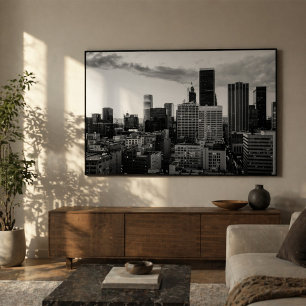 Stadsgezicht op het centrum van Los Angeles Poster