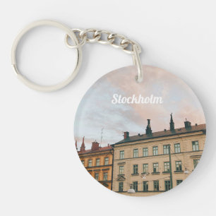 Stadsgezicht Stockholm Södermalm Sleutelhanger