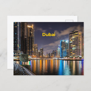 Stadsgezicht van Dubai Briefkaart