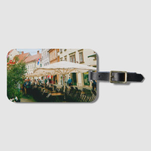 stadsgezicht van Ljubljana Bagagelabel
