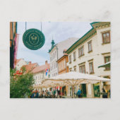 stadsgezicht van Ljubljana Briefkaart (Achterkant)
