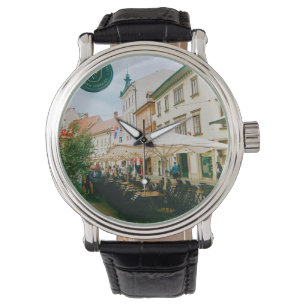 stadsgezicht van Ljubljana Horloge