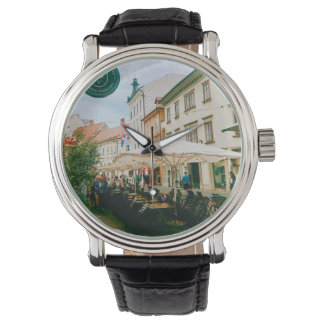 stadsgezicht van Ljubljana Horloge