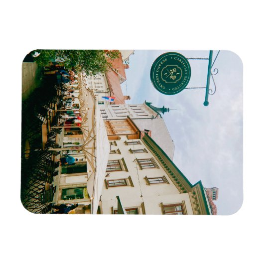 stadsgezicht van Ljubljana Magneet (Horizontaal)